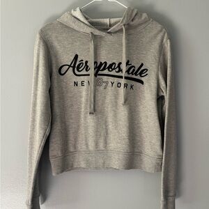 Aeropostale Gray Hooded Sweatshirt. Size Small Juniors.  Soft and comfy.